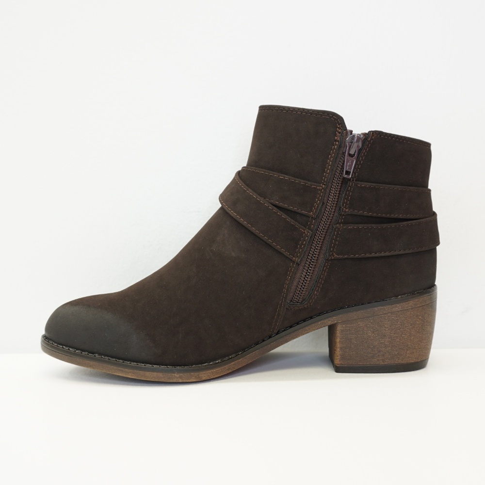 NEW White Mountain Ankle Boot Bootie Brown 9 - Picture 2 of 8
